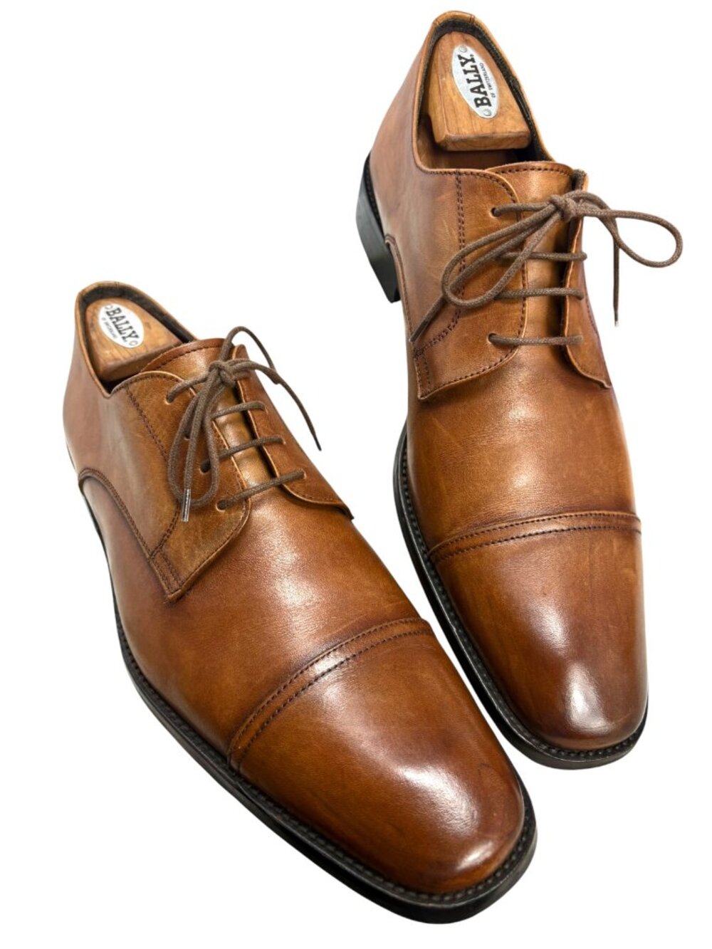 To Boot New York Adam Derrick Brown Cap Toe Leather Dress Oxfords
